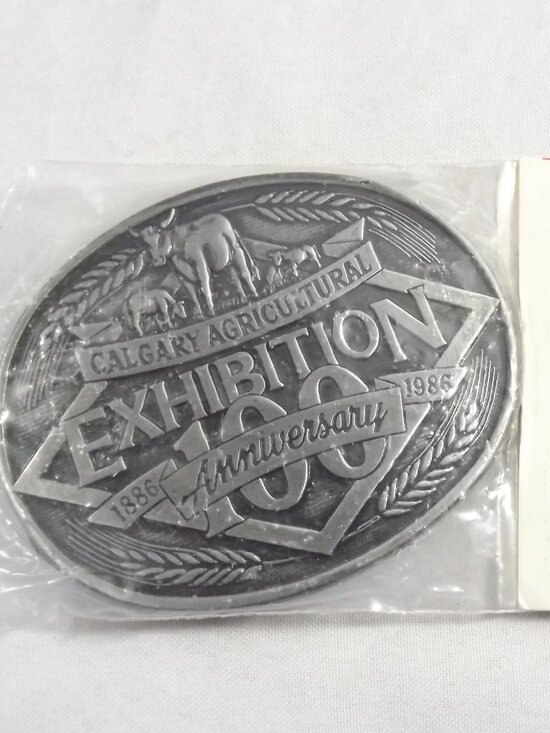 Calgary Stampede Other - Vintage Calgary Agricultural Exhibition Belt Buckle 1986 100 Anniversary